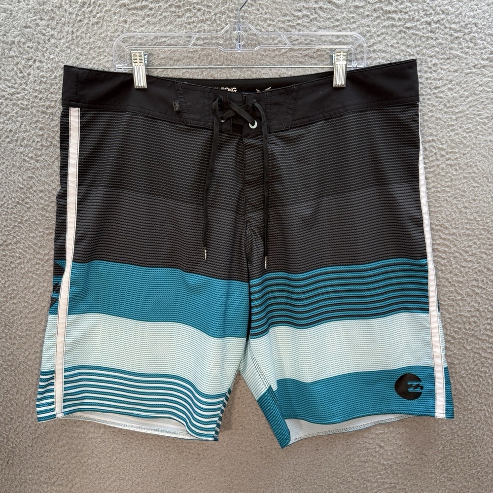 Billabong Board Shorts Mens 38 Multicolor Striped Platinum X Swim Trunks Surfer